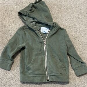 Old Navy Olive Kids Zip-Up Hoodie